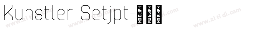 Kunstler Setjpt字体转换